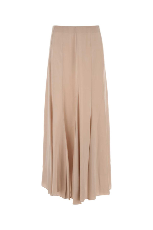 Powder pink satin skirt CHLOE (CH25WJU19008)
