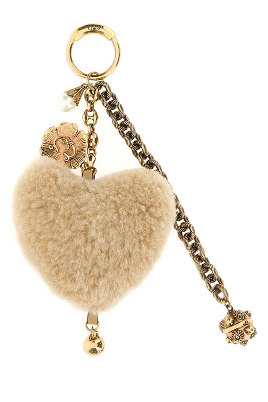 Two-tone shearling and metal charm CHLOE (CH25WK169Q49)