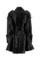 Black linen trench coat CHLOE (CH25WMA52191)