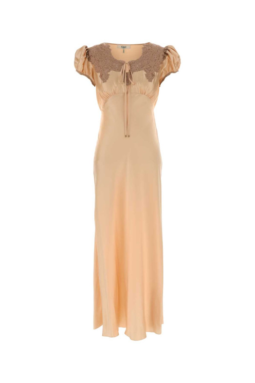 Pink satin dress CHLOE (CH25WRO01008)