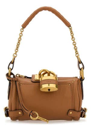Biscuit leather small Paddington shoulder bag CHLOE (CH25WS803P75)