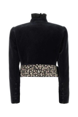 Black velvet blazer Gray CHLOE (CH25WVE81091)