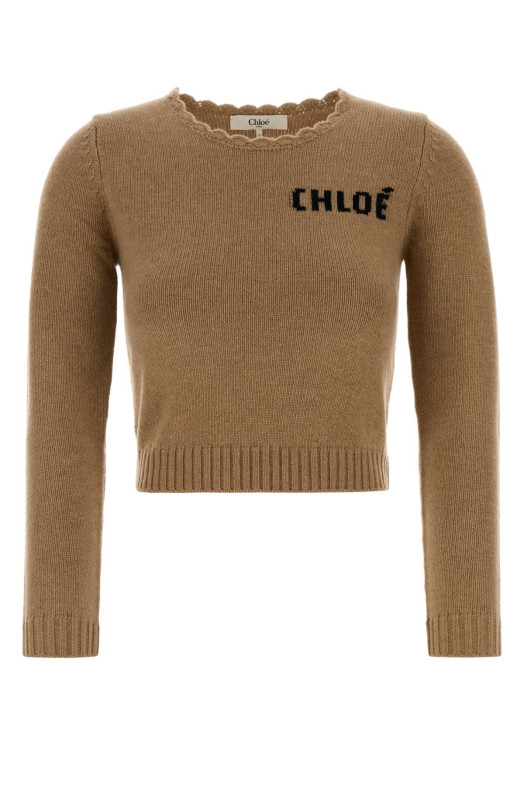 Camel wool blend sweater CHLOE (CH26SMP28560)