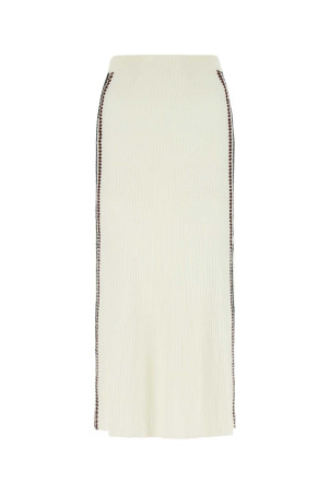 Ivory wool skirt CHLOE (CHC22AMJ38520)