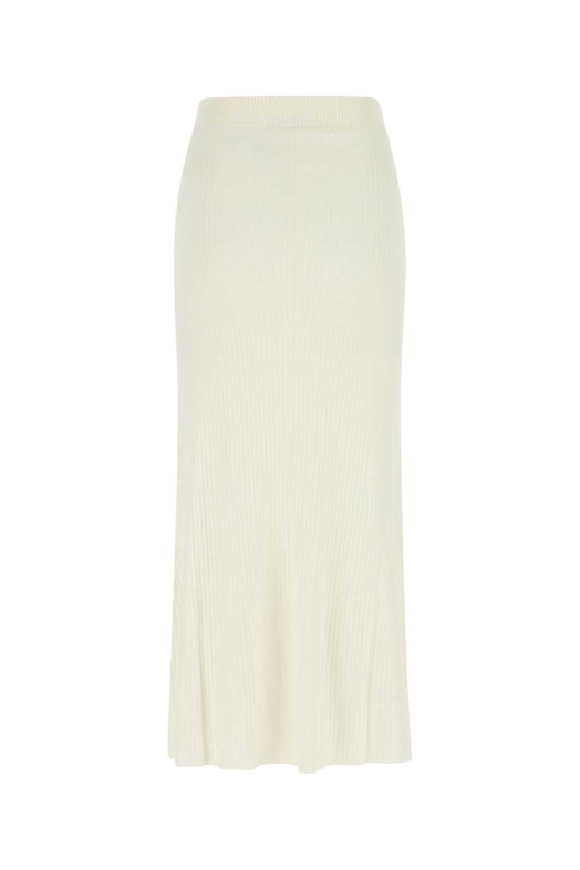 Шерстяная юбка цвета слоновой кости CHLOE (CHC22AMJ38520) CHLOÉ