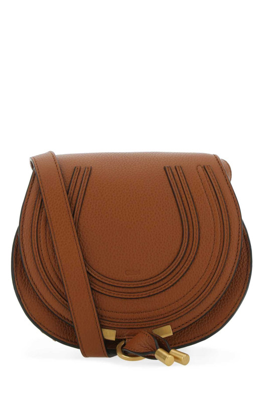 Caramel leather small Marcie crossbody bag CHLOE (CHC22AS680I31)