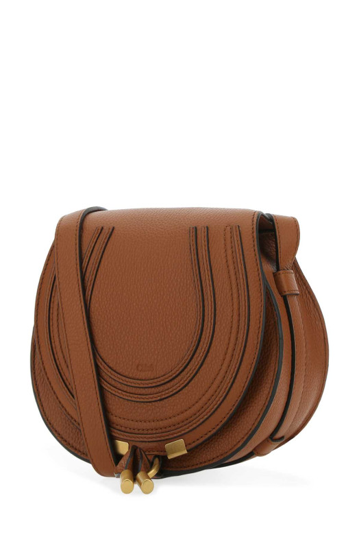 Caramel leather small Marcie crossbody bag CHLOE (CHC22AS680I31)