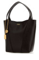 Dark brown leather small Spin shopping bag CHLOE (CHC25SS812N84)