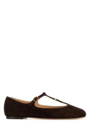 Dark brown suede Marcie ballerinas CHLOE (CHC25W02NRA)