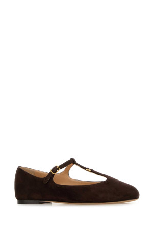 Dark brown suede Marcie ballerinas CHLOE (CHC25W02NRA)