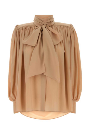 Powder pink crepe blouse Gold CHLOE (CHC25WHT05005)