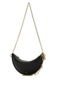 Черная кожаная мини-сумка через плечо Halfmoon CHLOE (CHC25WP124P80) CHLOÉ