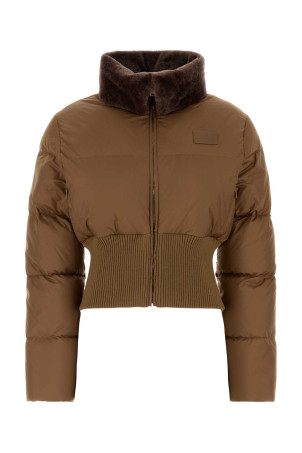 Camel polyester down jacket FENDI (FAN214AT8V)