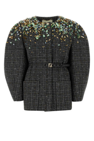 Embroidered tweed blazer FENDI (FJ7647AYNC)