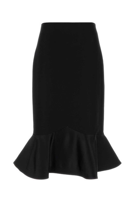 Black wool skirt FENDI (FQ7687AJYF)
