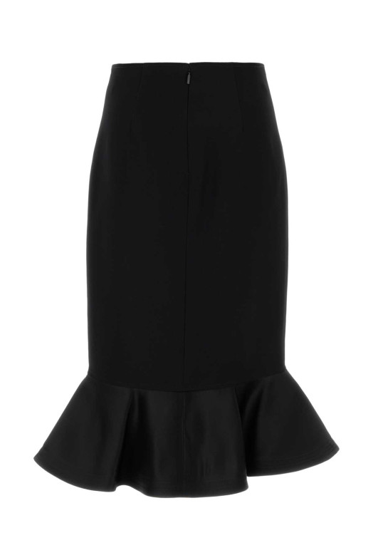 Black wool skirt FENDI (FQ7687AJYF)