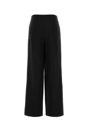Black wool blend wide-leg pant FENDI (FR6655AQ3H)