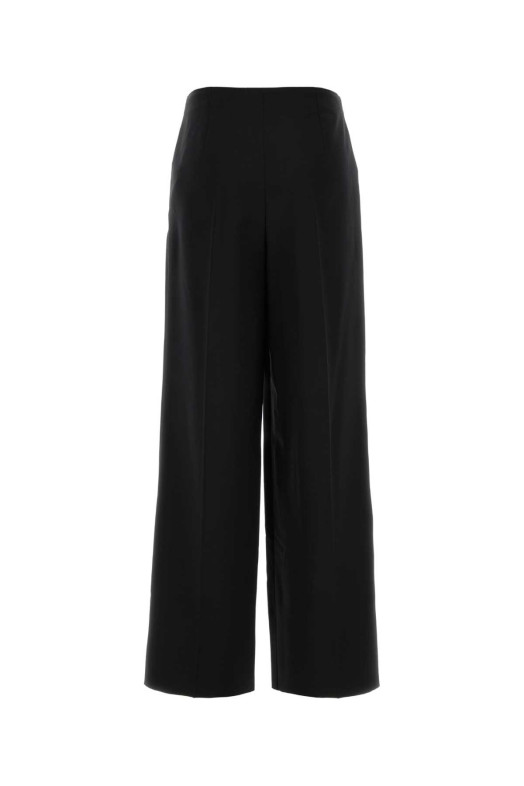 Black wool blend wide-leg pant FENDI (FR6655AQ3H)