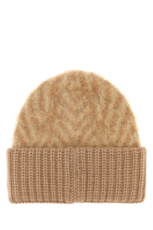 Вышитая шапка из смеси альпаки FENDI (FXQ112AYKM)