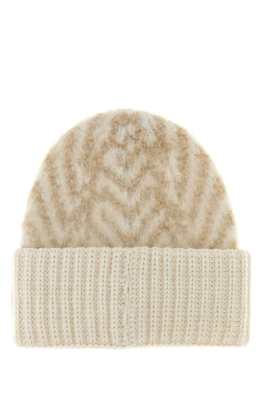 Вышитая шапка из смеси альпаки FENDI (FXQ112AYKM)