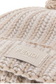 Embroidered wool blend beanie hat FENDI (FXQ114AYKN)