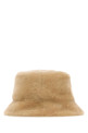 Бежевая шапка-ведро из овчины FENDI (FXQ855AYL5)