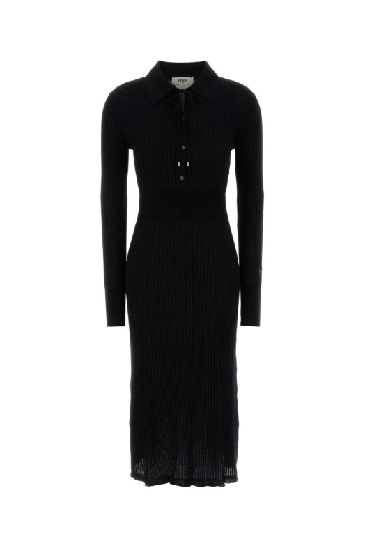 Black wool dress FENDI (FZDD85AUZT)