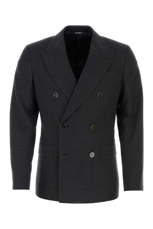 Graphite stretch wool blazer DOLCE & GABBANA (G2QU4ZFUBF4)