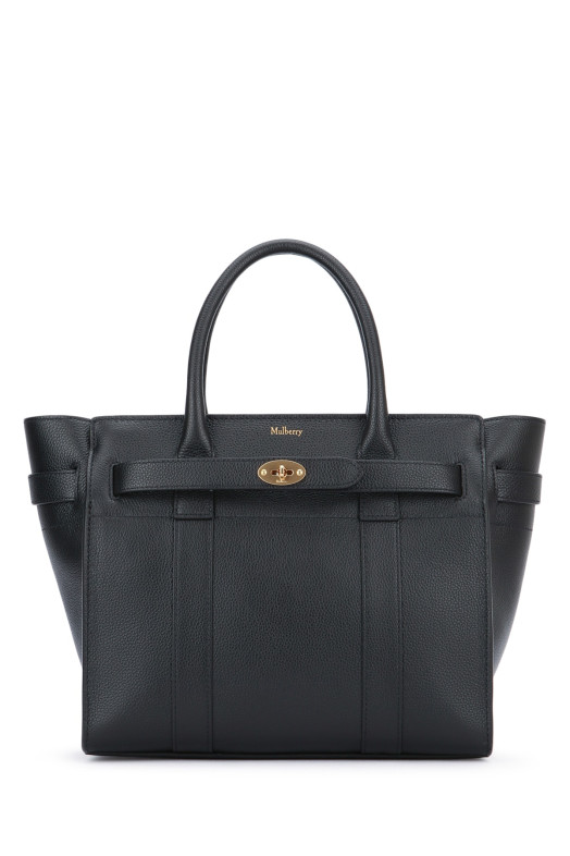 SMALL ZIPPED BAYSWATER SML CLASSIC GRAIN Black MULBERRY (HH4406205)