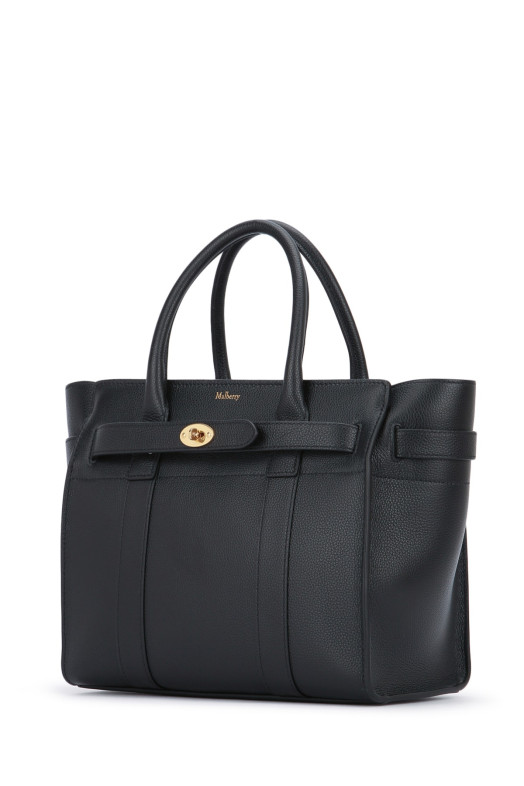 SMALL ZIPPED BAYSWATER SML CLASSIC GRAIN Black MULBERRY (HH4406205)