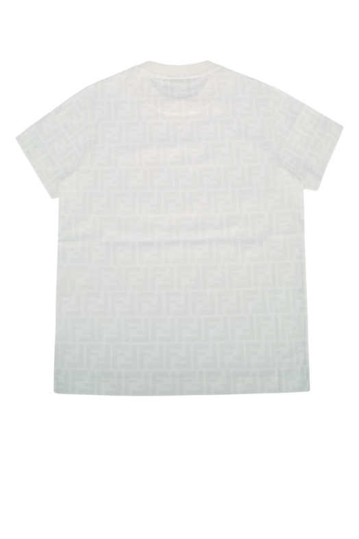 T-SHIRT JERSEY FF White FENDI KIDS (JUI181ATRV)