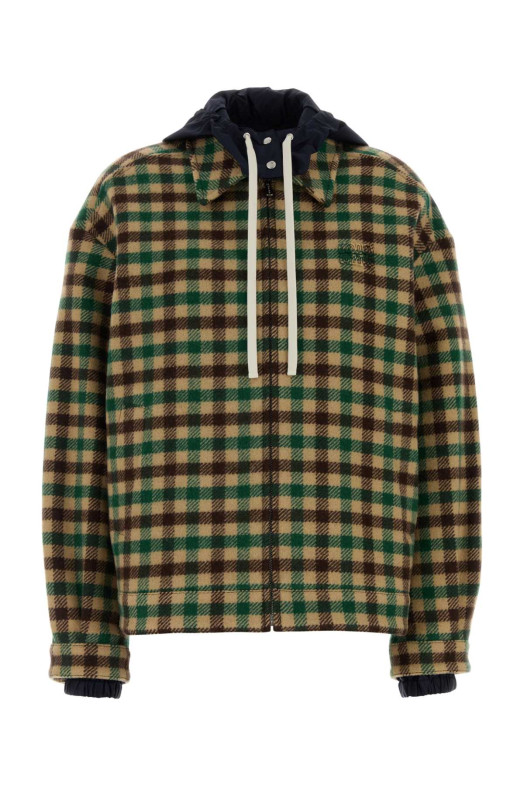 Вышитая куртка из смешанной шерсти MIU MIU (ML1268SOOO175X)