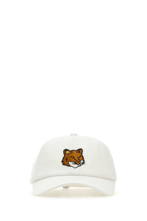 White cotton baseball cap MAISON KITSUNE (MM06103WW0096)
