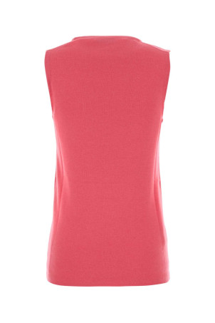 Fluo pink cashmere blend vest MIU MIU (MMV314SOOO17I7)