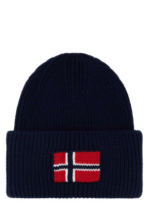 Dark blue wool and acrylic beanie hat NAPAPIJRI (NP0A893P)