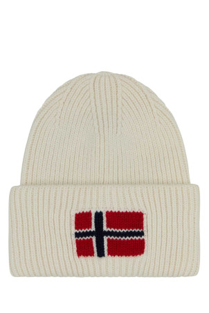 White wool and acrylic beanie hat NAPAPIJRI (NP0A893P)