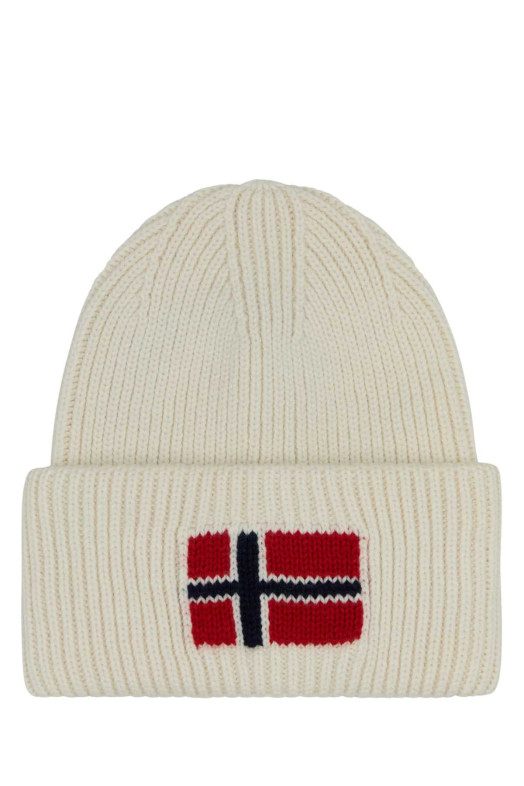 White wool and acrylic beanie hat NAPAPIJRI (NP0A893P)