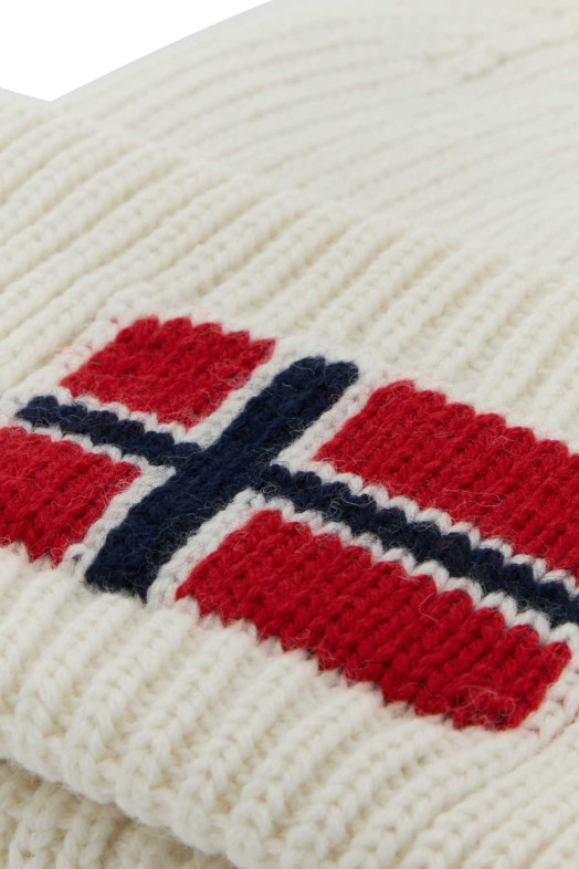 White wool and acrylic beanie hat NAPAPIJRI (NP0A893P)