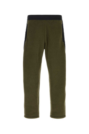 Olive green pile pant HERNO LAMINAR (PT00062UL50082)