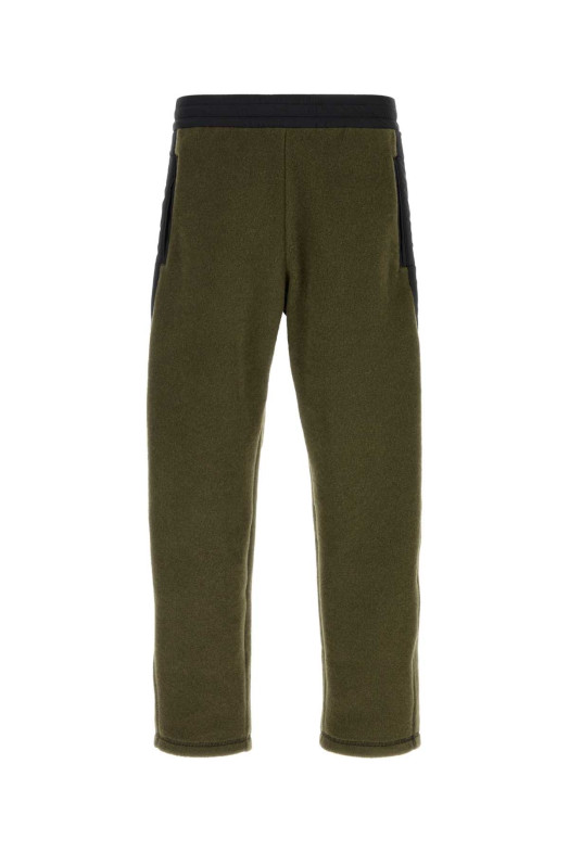 Olive green pile pant HERNO LAMINAR (PT00062UL50082)