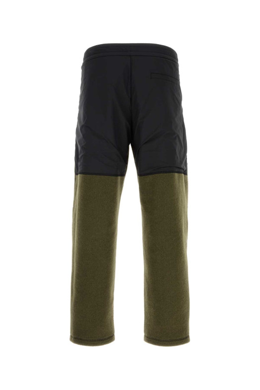 Olive green pile pant HERNO LAMINAR (PT00062UL50082)