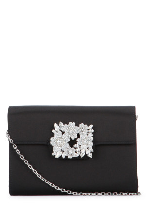 RV BOUQUET STRASS ENV. FLAP MINI BLUE ROGER VIVIER (RBWANVD0100RS0)