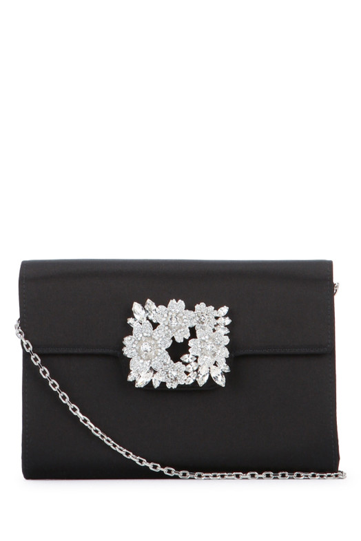 RV BOUQUET STRASS ENV. FLAP MINI BLUE ROGER VIVIER (RBWANVD0100RS0)