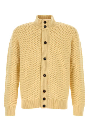 Pastel yellow cashmere cardigan ZEGNA (RUGK79A2154)
