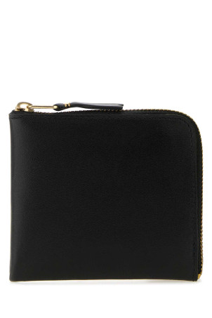 Black leather wallet Black COMME DES GARCONS (SA3100)