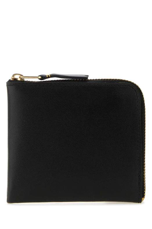 Black leather wallet Black COMME DES GARCONS (SA3100)