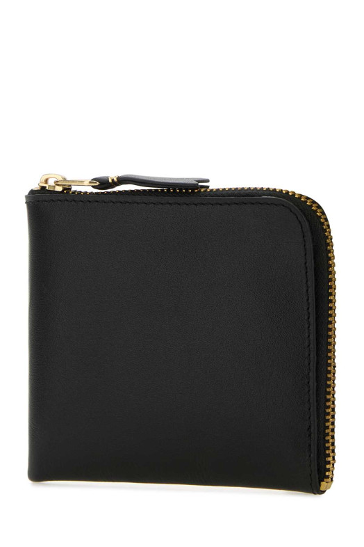 Black leather wallet Black COMME DES GARCONS (SA3100)