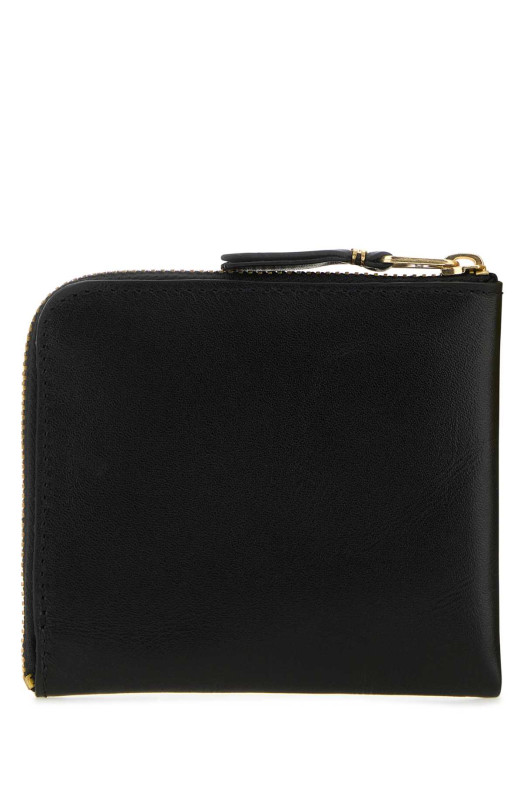 Black leather wallet Black COMME DES GARCONS (SA3100)