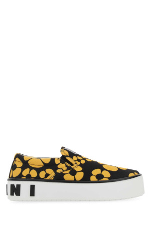 Printed canvas slip ons MARNI (SNZW013503P4927)