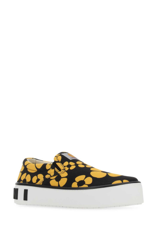 Printed canvas slip ons MARNI (SNZW013503P4927)